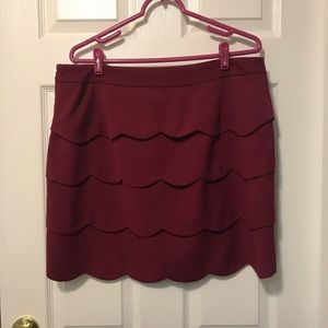 Loft Scalloped Skirt